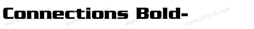 Connections Bold字体转换